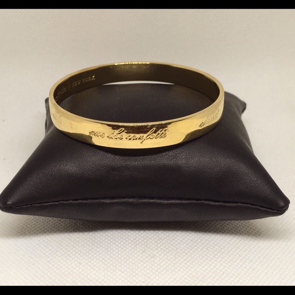 Kate Spade, Happily Ever After Gold Bridal Bangle Bracelet ✨🤍
